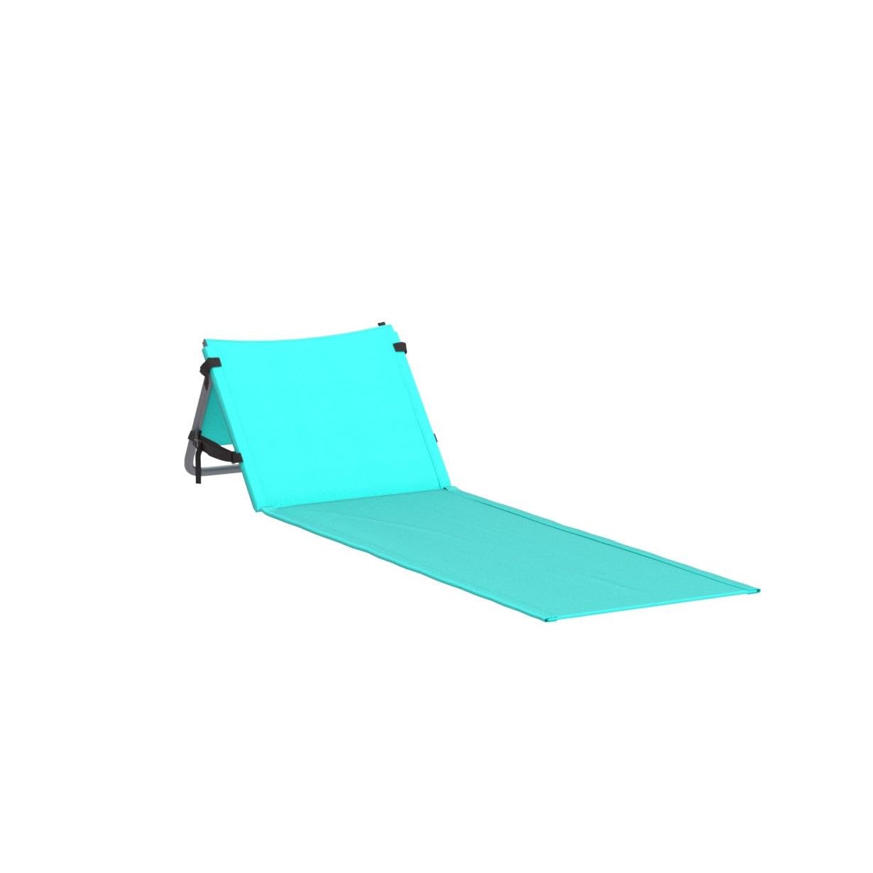 Extra Thick Portable Beach Mat Lounge Chair with Attached Zippered Tote
