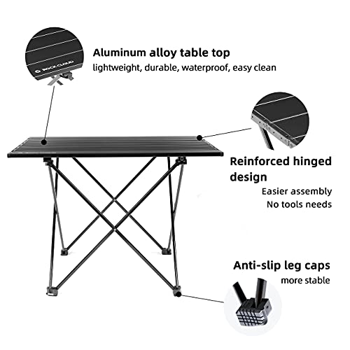 Ultralight Aluminum Folding Beach Table for Camping and Picnic