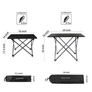 Ultralight Aluminum Folding Beach Table for Camping and Picnic