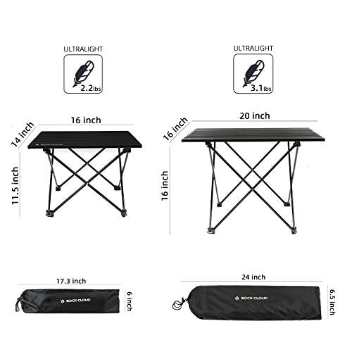 Ultralight Aluminum Folding Beach Table for Camping and Picnic