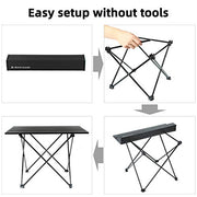 Ultralight Aluminum Folding Beach Table for Camping and Picnic