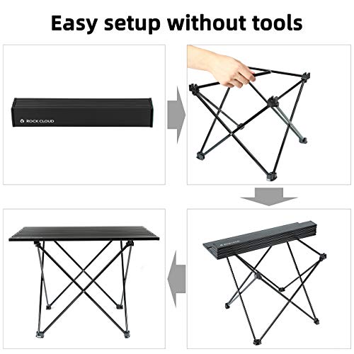 Ultralight Aluminum Folding Beach Table for Camping and Picnic