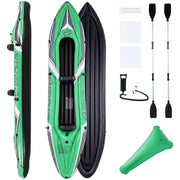 Two Person Inflatable Touring Kayak with Paddles Seats and Pump