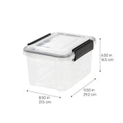 Clear Weathertight Quart Storage Box