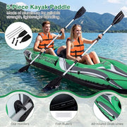 Two Person Inflatable Touring Kayak with Paddles Seats and Pump