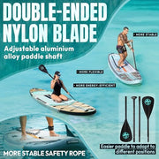 Extra Wide Inflatable Stand Up Paddle Board with SUP Kit and Backpack
