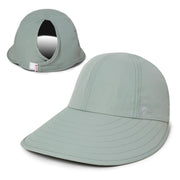 Womens Wide Brim Ponytail Sun Hat UPF 50 Sun Protection