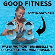 Water Resistance Bells for Pool Fitness and Low Impact Exercise
