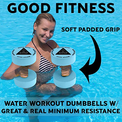 Water Resistance Bells for Pool Fitness and Low Impact Exercise