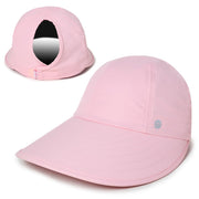Womens Wide Brim Ponytail Sun Hat UPF 50 Sun Protection