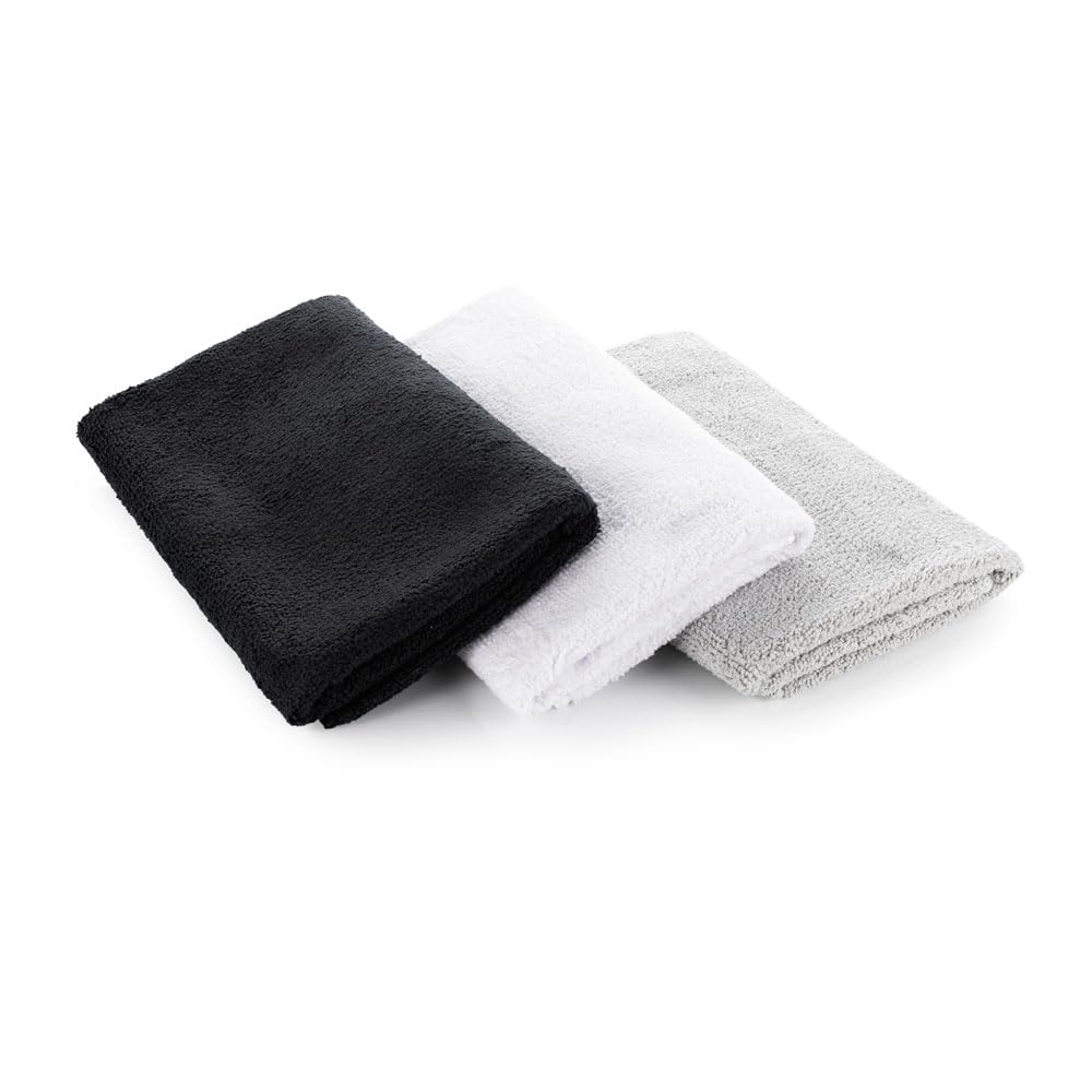 3 Pack 16 x 27 Inch Microfiber Workout Towels for Gym Fitness Spa