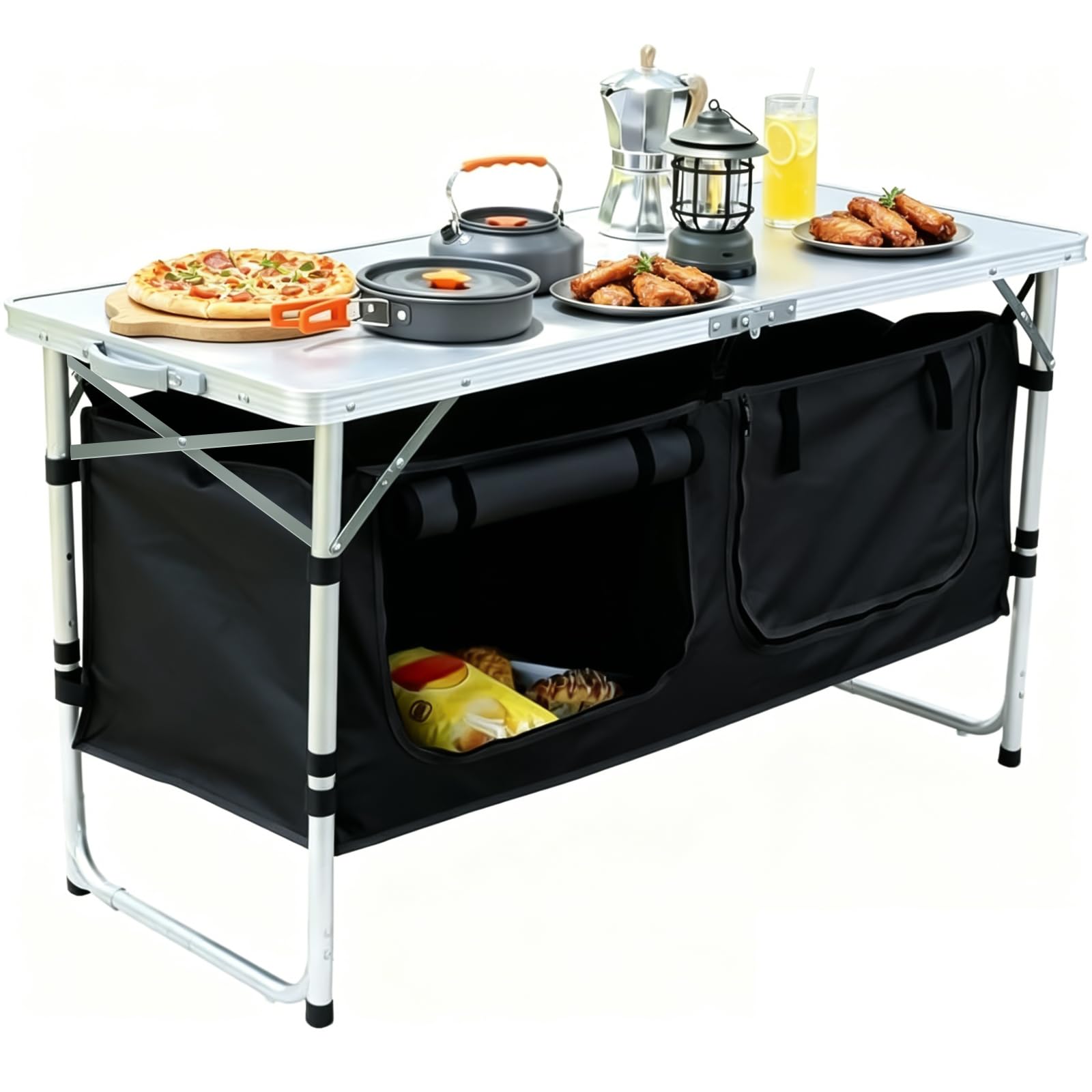 Aluminum Folding Camping Table Lightweight Portable Outdoor Table