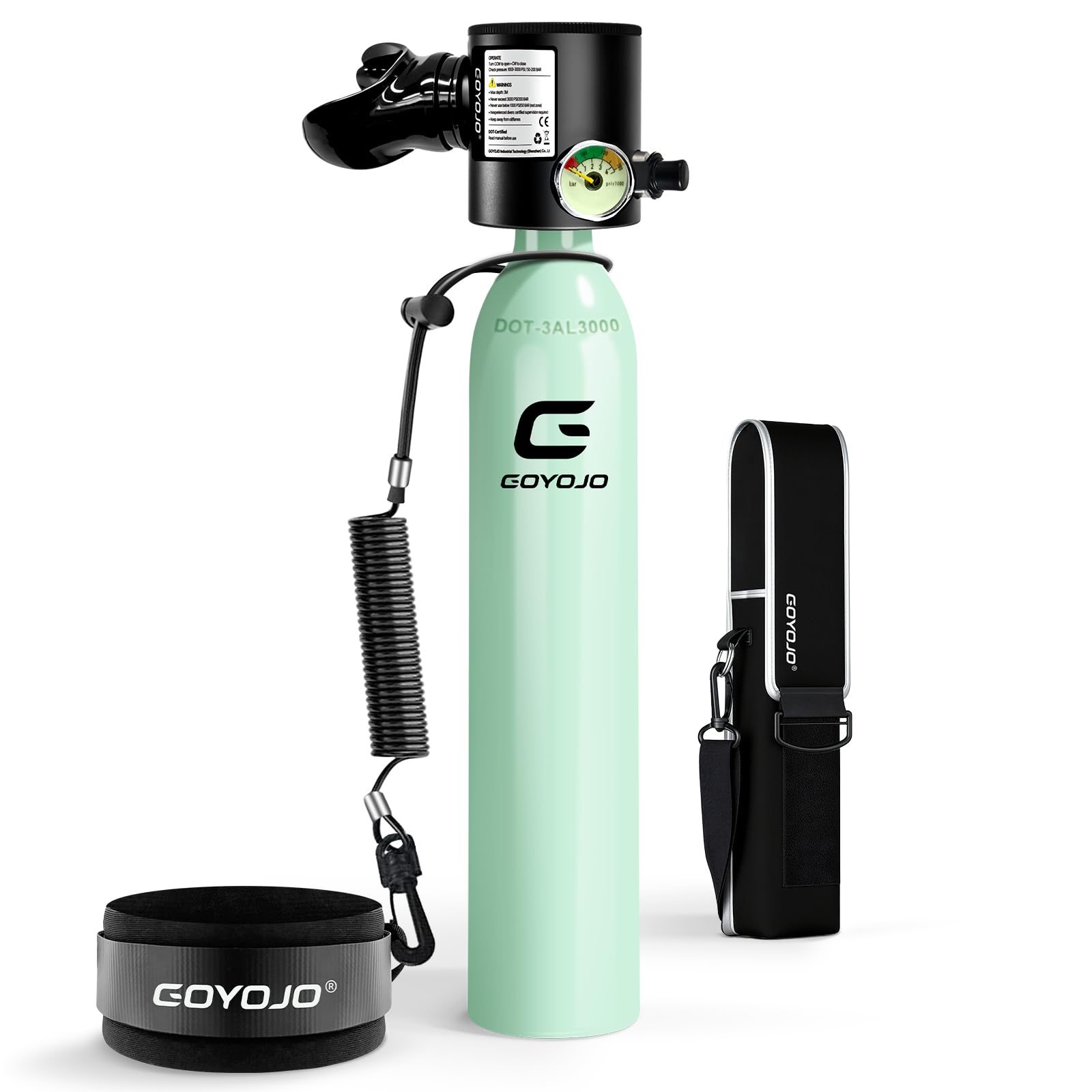 Portable Mini Scuba Tank with Refillable Backup Diving Air Bottle