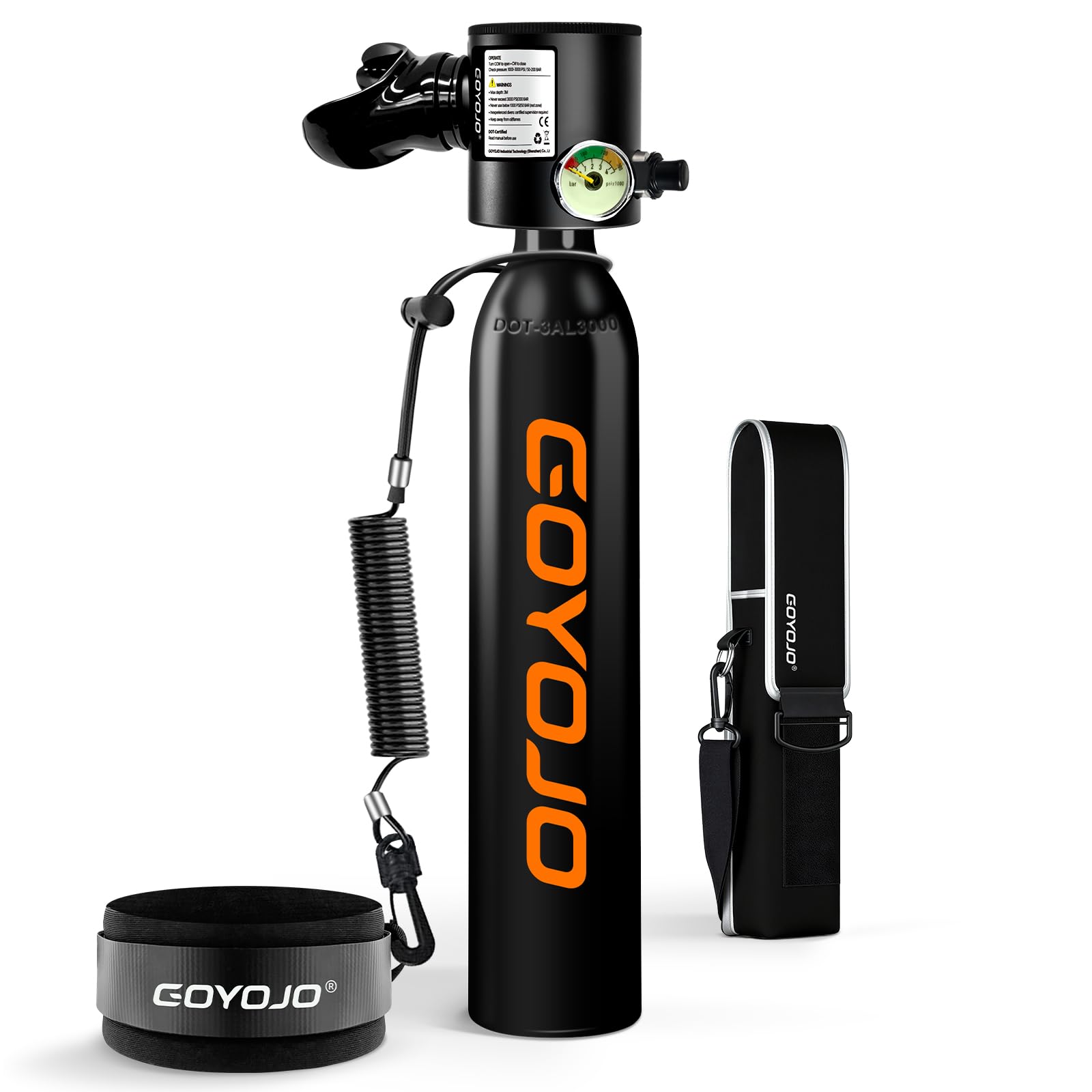 Portable Mini Scuba Tank with Refillable Backup Diving Air Bottle