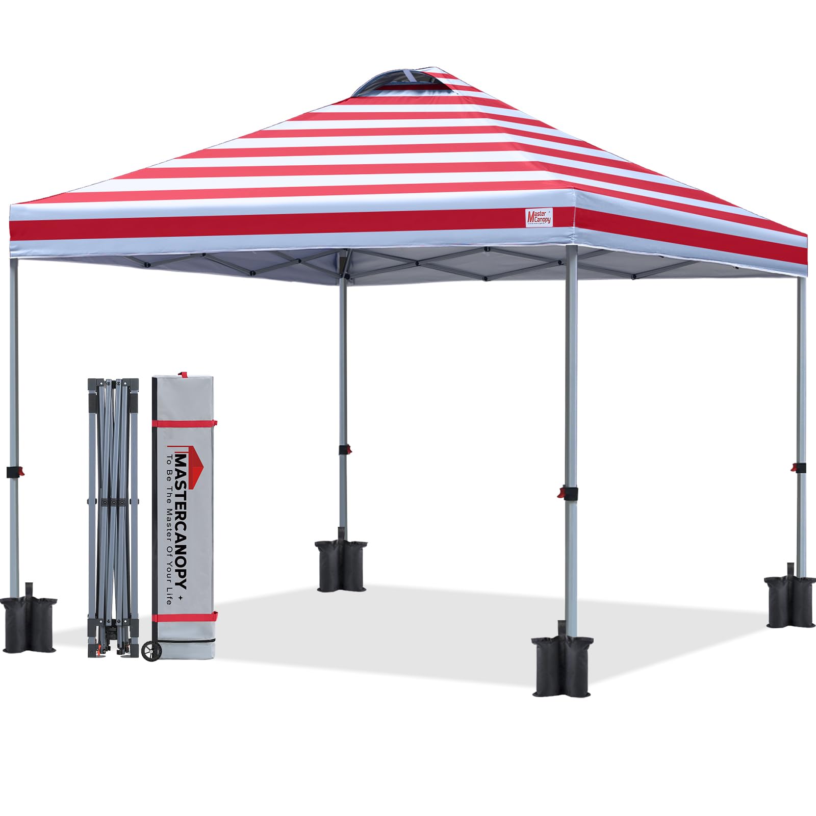 10 by 10 Pop Up Canopy Tent One Person Setup Portable Beach Shelter