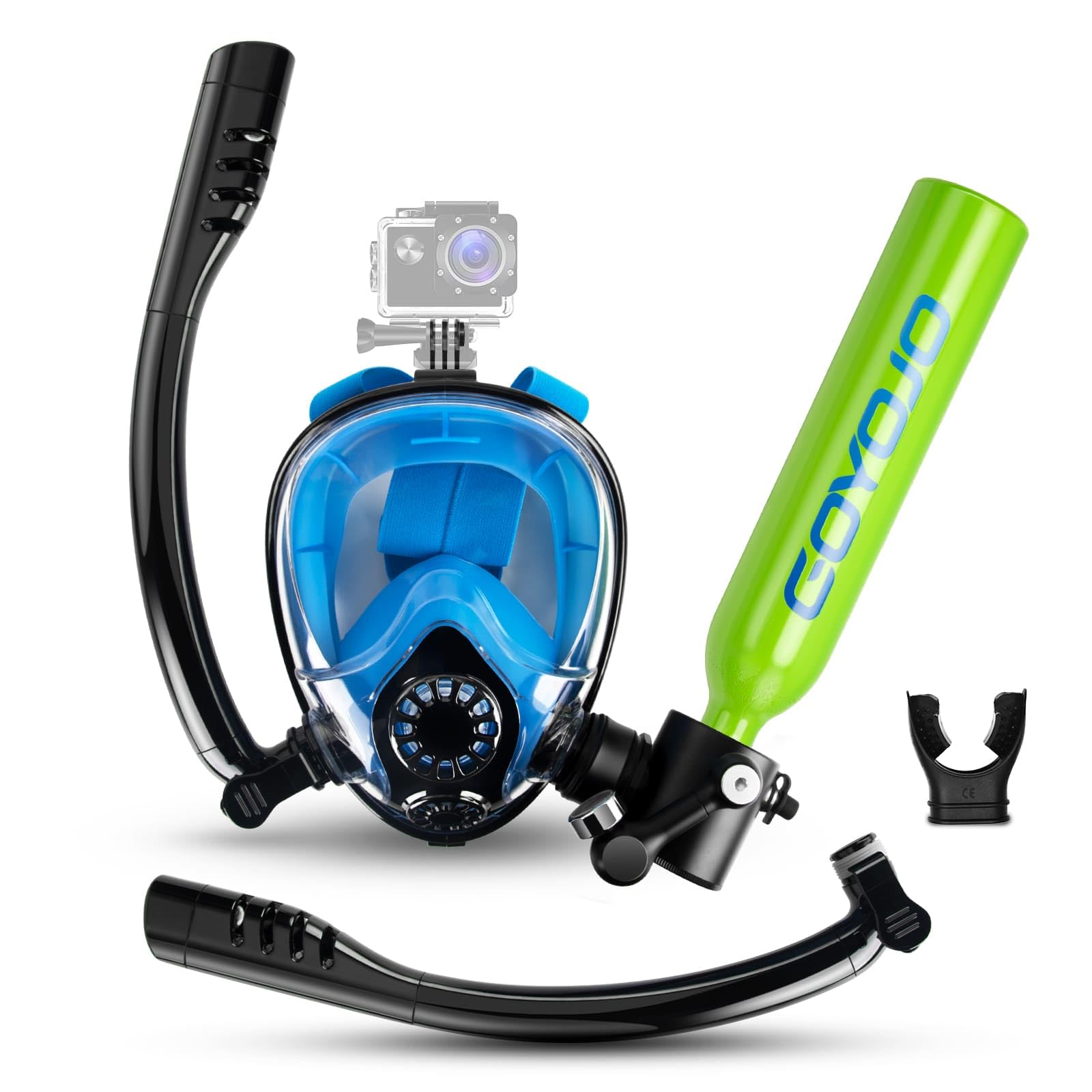 Portable Mini Scuba Tank with Refillable Backup Diving Air Bottle