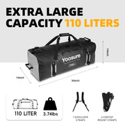 110L Waterproof Duffel Bag Marine Dry Bag for Camping Kayaking
