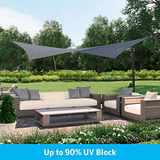 90 Percent UV Block Heavy Duty Ready to Hang Sun Shade Sail