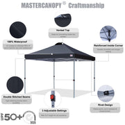10 by 10 Pop Up Canopy Tent One Person Setup Portable Beach Shelter