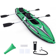 Two Person Inflatable Touring Kayak with Paddles Seats and Pump