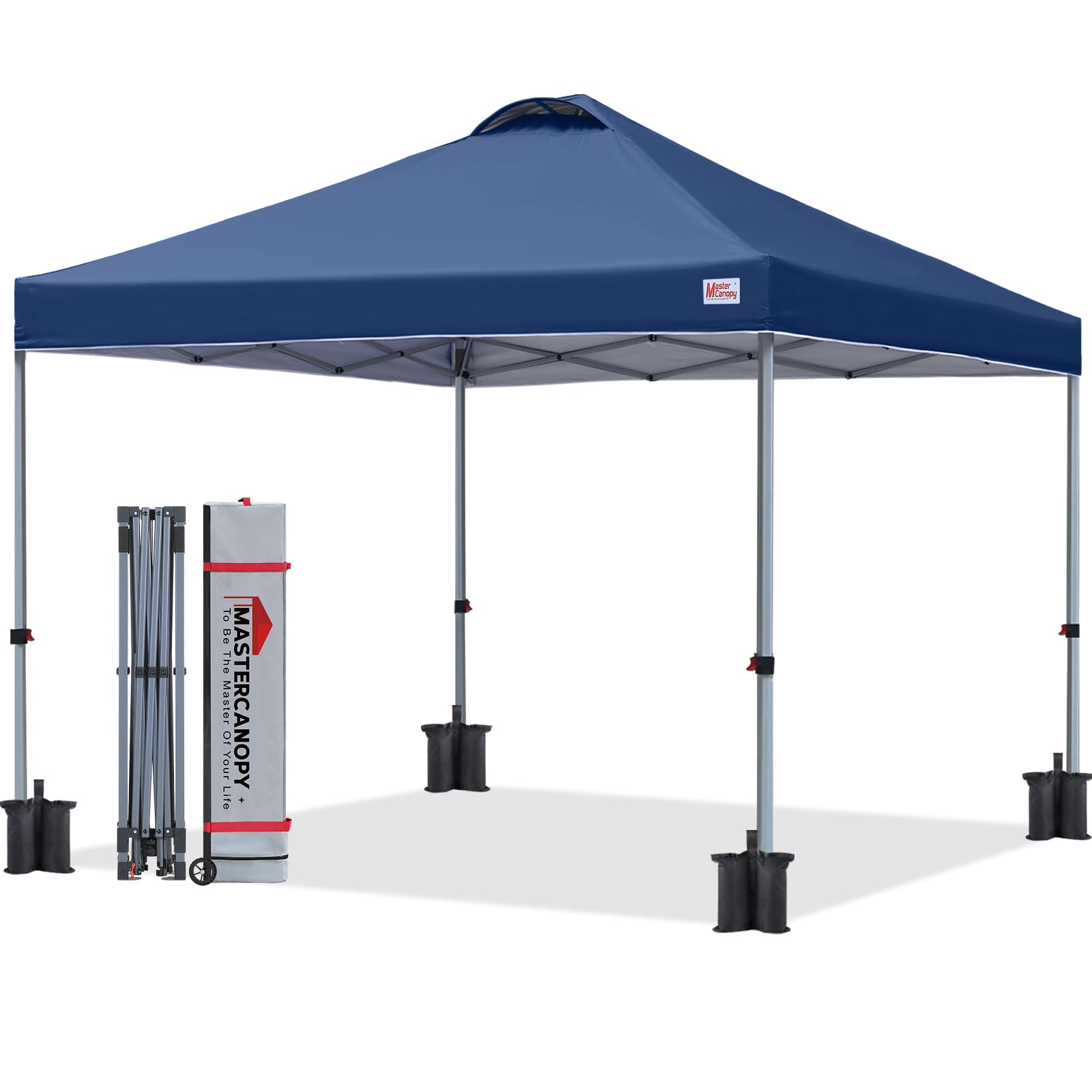 10 by 10 Pop Up Canopy Tent One Person Setup Portable Beach Shelter