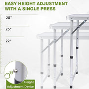 Aluminum Folding Camping Table Lightweight Portable Outdoor Table