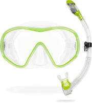 Frameless Single Lens Scuba Mask and Dry Snorkel for Diving