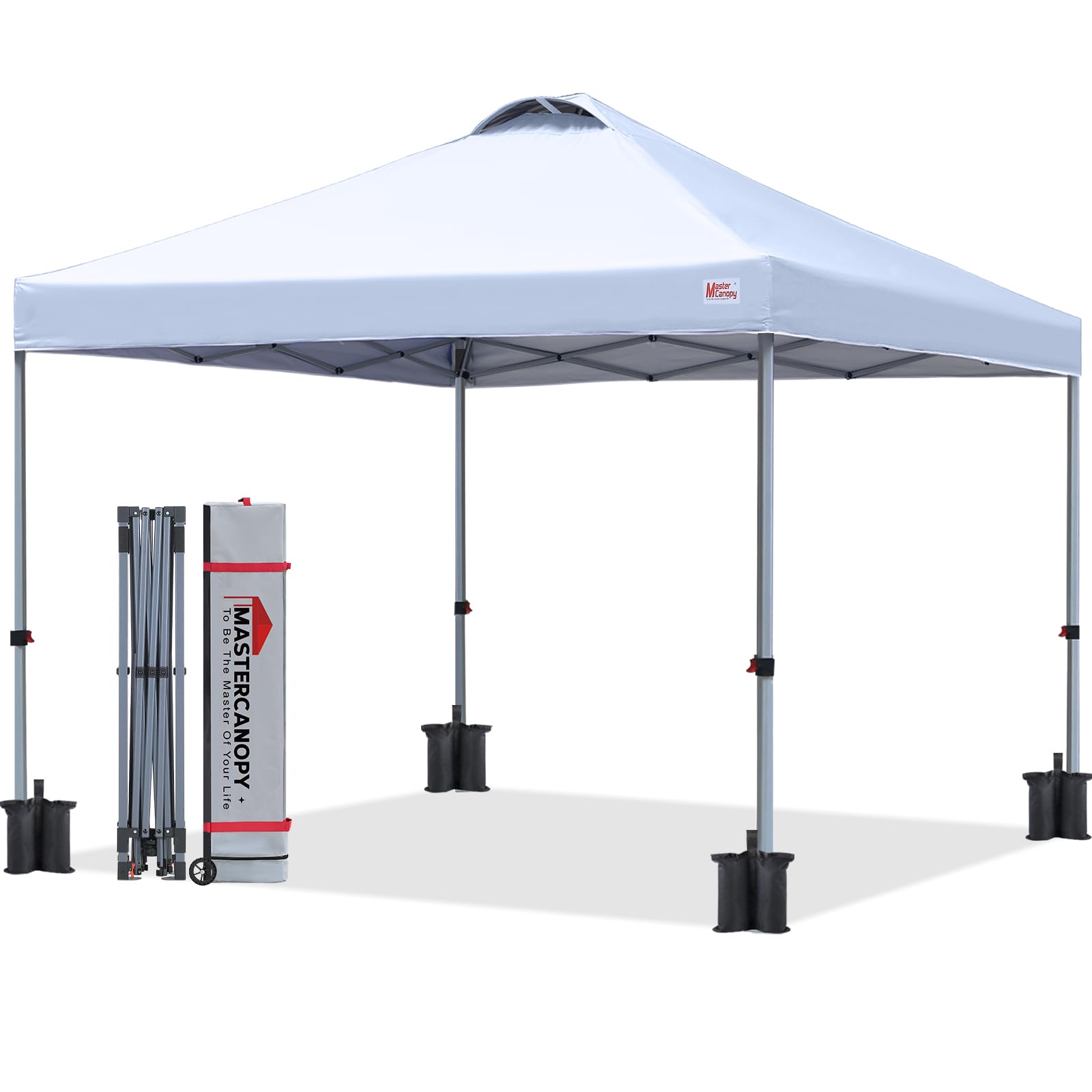 10 by 10 Pop Up Canopy Tent One Person Setup Portable Beach Shelter