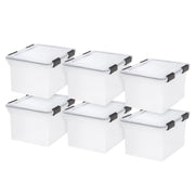 Clear Weathertight Quart Storage Box