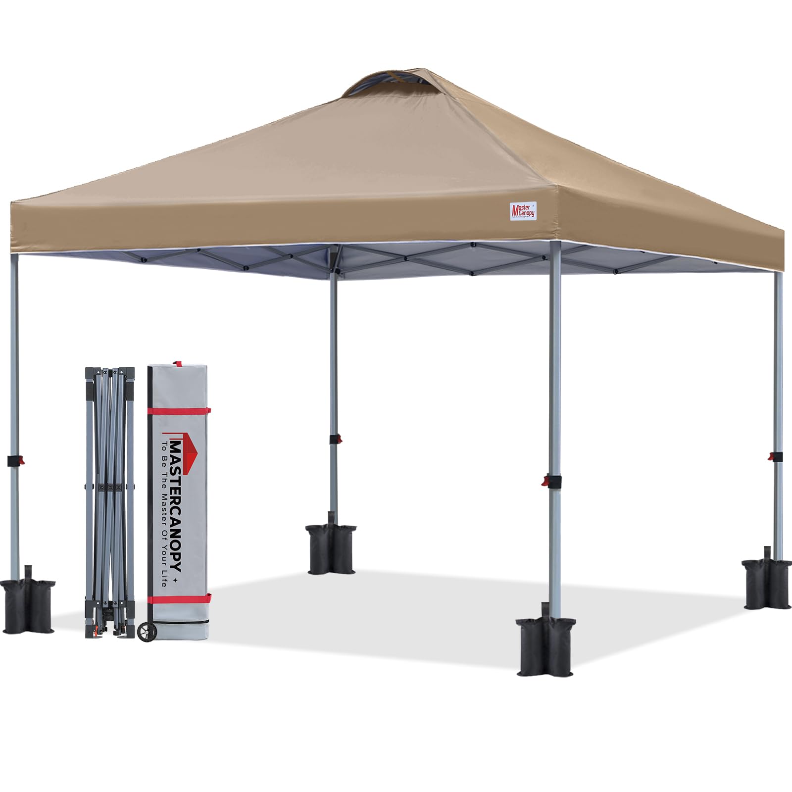 10 by 10 Pop Up Canopy Tent One Person Setup Portable Beach Shelter