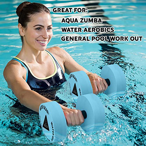 Water Resistance Bells for Pool Fitness and Low Impact Exercise