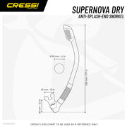 Frameless Single Lens Scuba Mask and Dry Snorkel for Diving