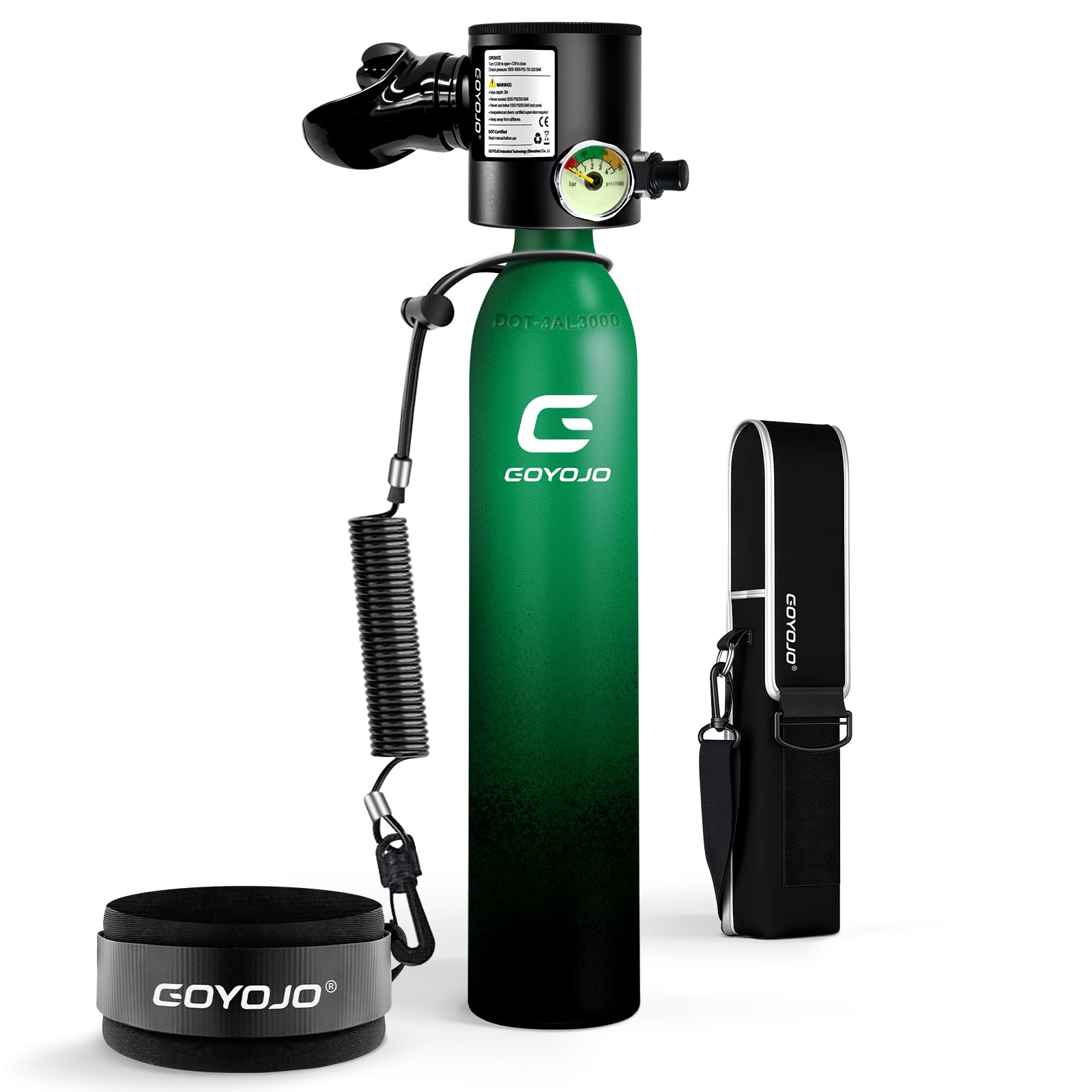 Portable Mini Scuba Tank with Refillable Backup Diving Air Bottle