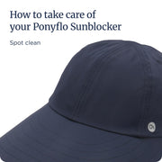 Womens Wide Brim Ponytail Sun Hat UPF 50 Sun Protection