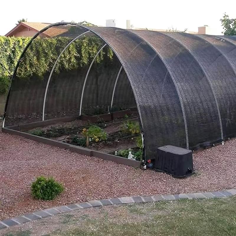 Black Shade Cloth Roll Outdoor Sunblock Mesh for Garden Patio Canopy