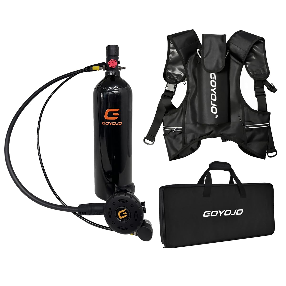 Portable Mini Scuba Tank with Refillable Backup Diving Air Bottle