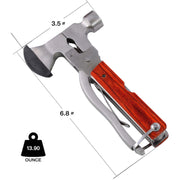 Pocket Multitool with Axe Hammer Pliers for Camping Hiking Survival