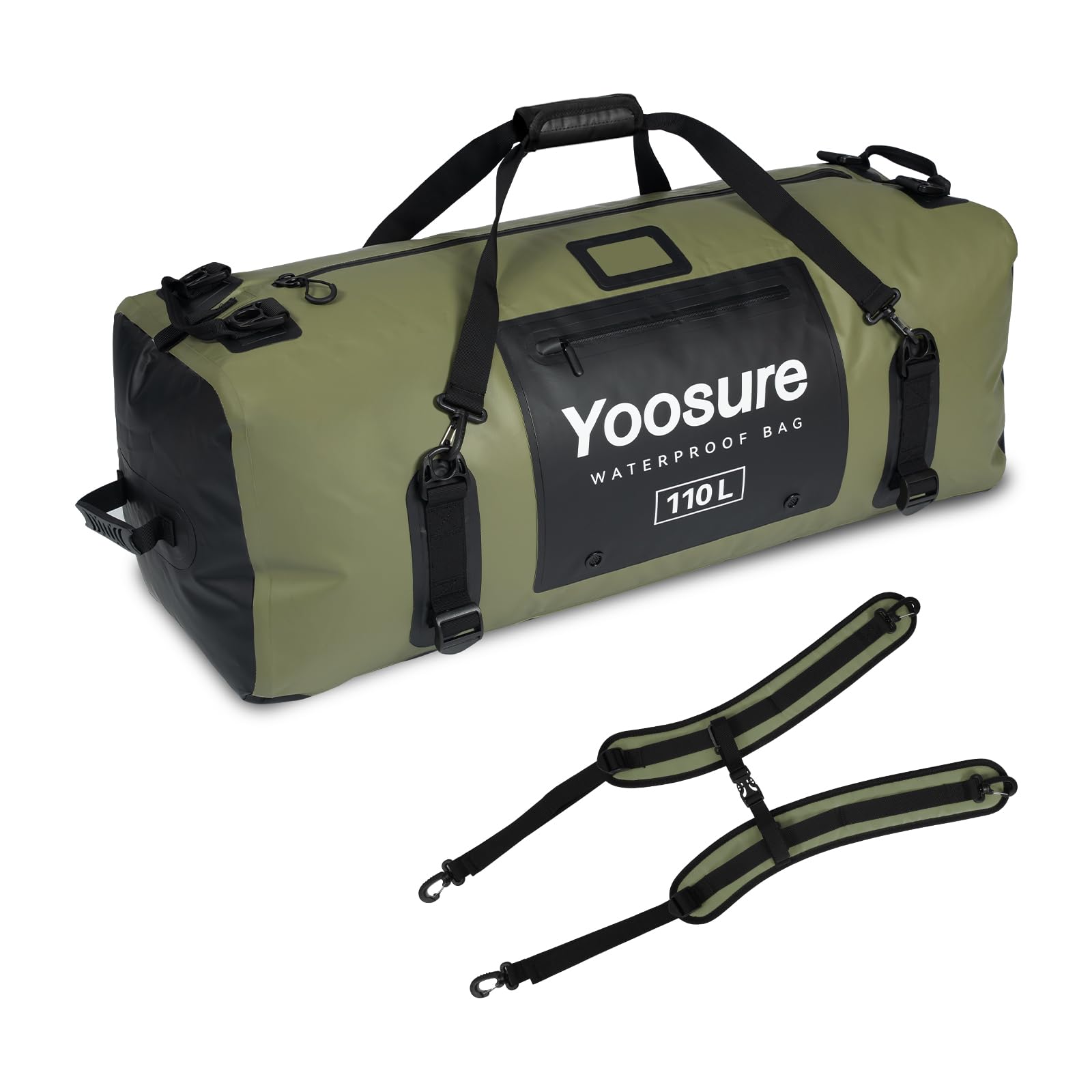 110L Waterproof Duffel Bag Marine Dry Bag for Camping Kayaking