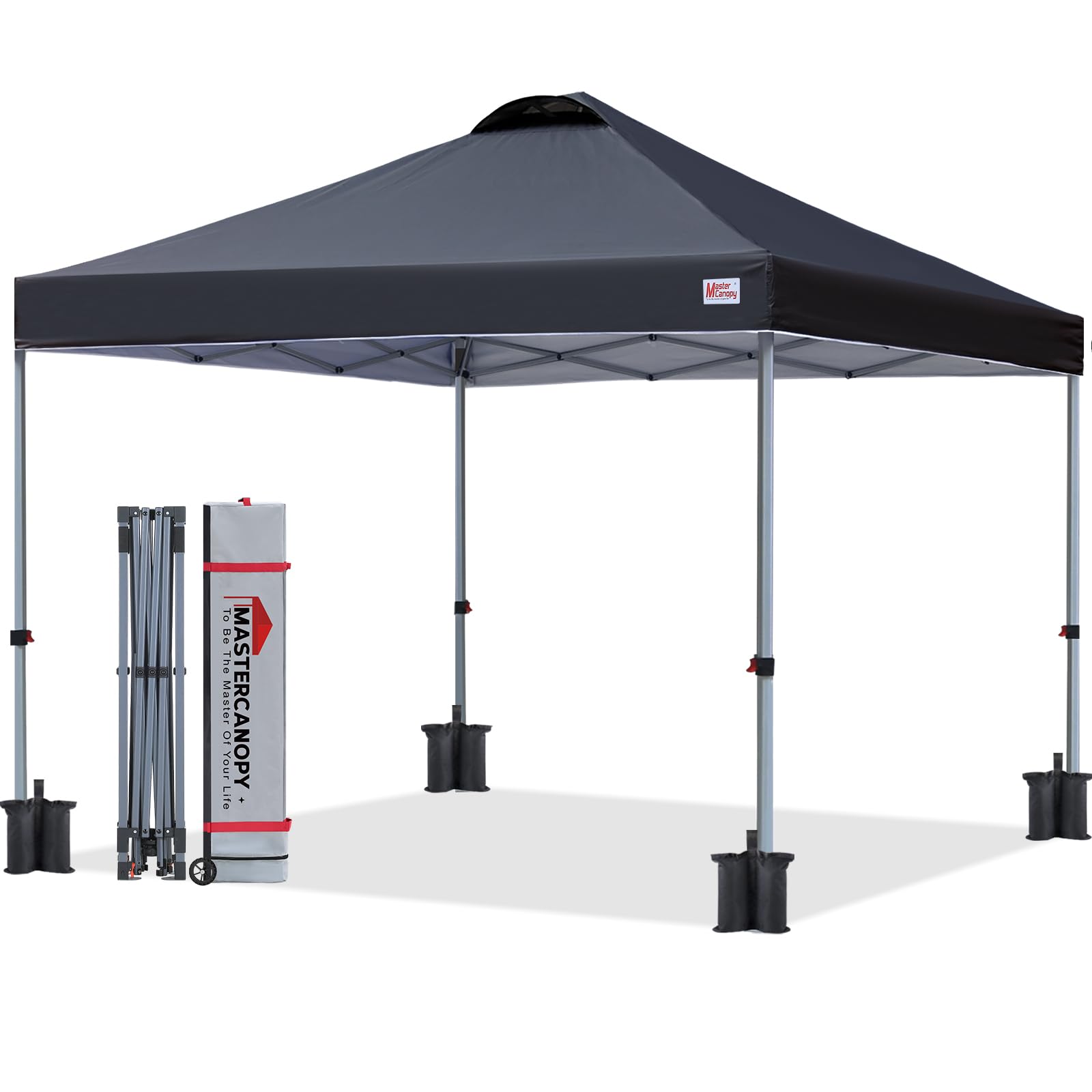 10 by 10 Pop Up Canopy Tent One Person Setup Portable Beach Shelter