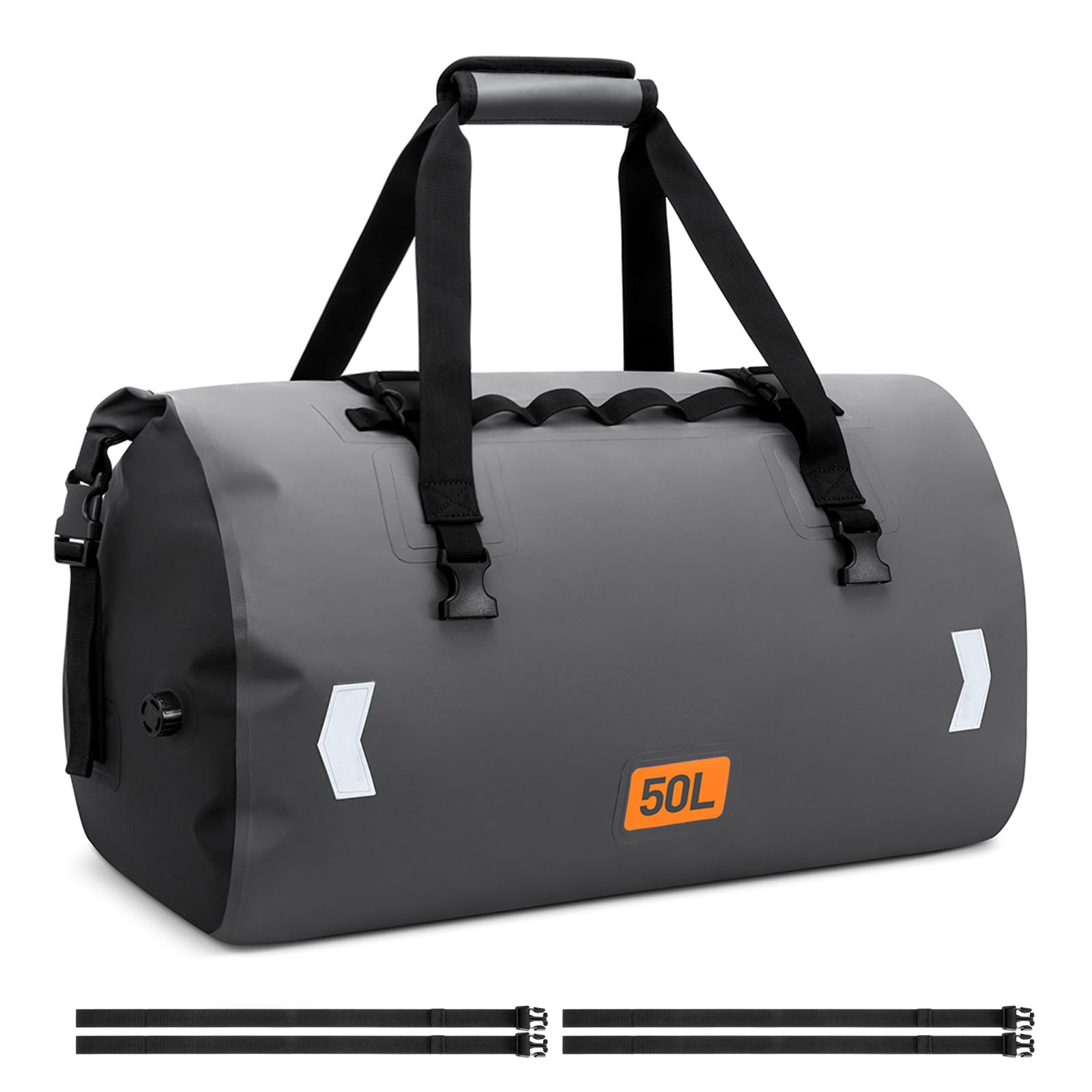 30L 50L 70L Waterproof Roll Top Motorcycle Duffel Dry Bag with Air Valve