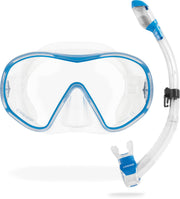 Frameless Single Lens Scuba Mask and Dry Snorkel for Diving