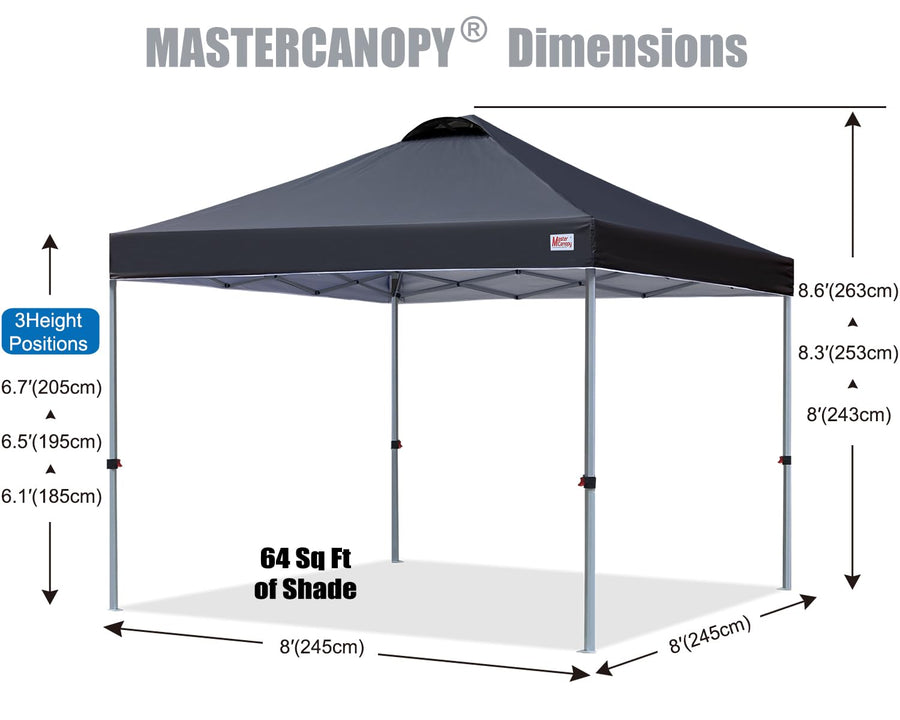 10 by 10 Pop Up Canopy Tent One Person Setup Portable Beach Shelter