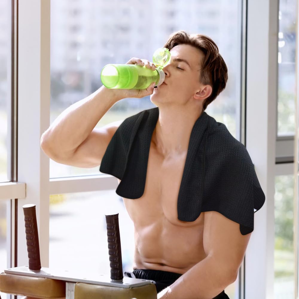 Microfiber Fast Drying Sports Workout Towel for Gym Yoga Hiking Sauna
