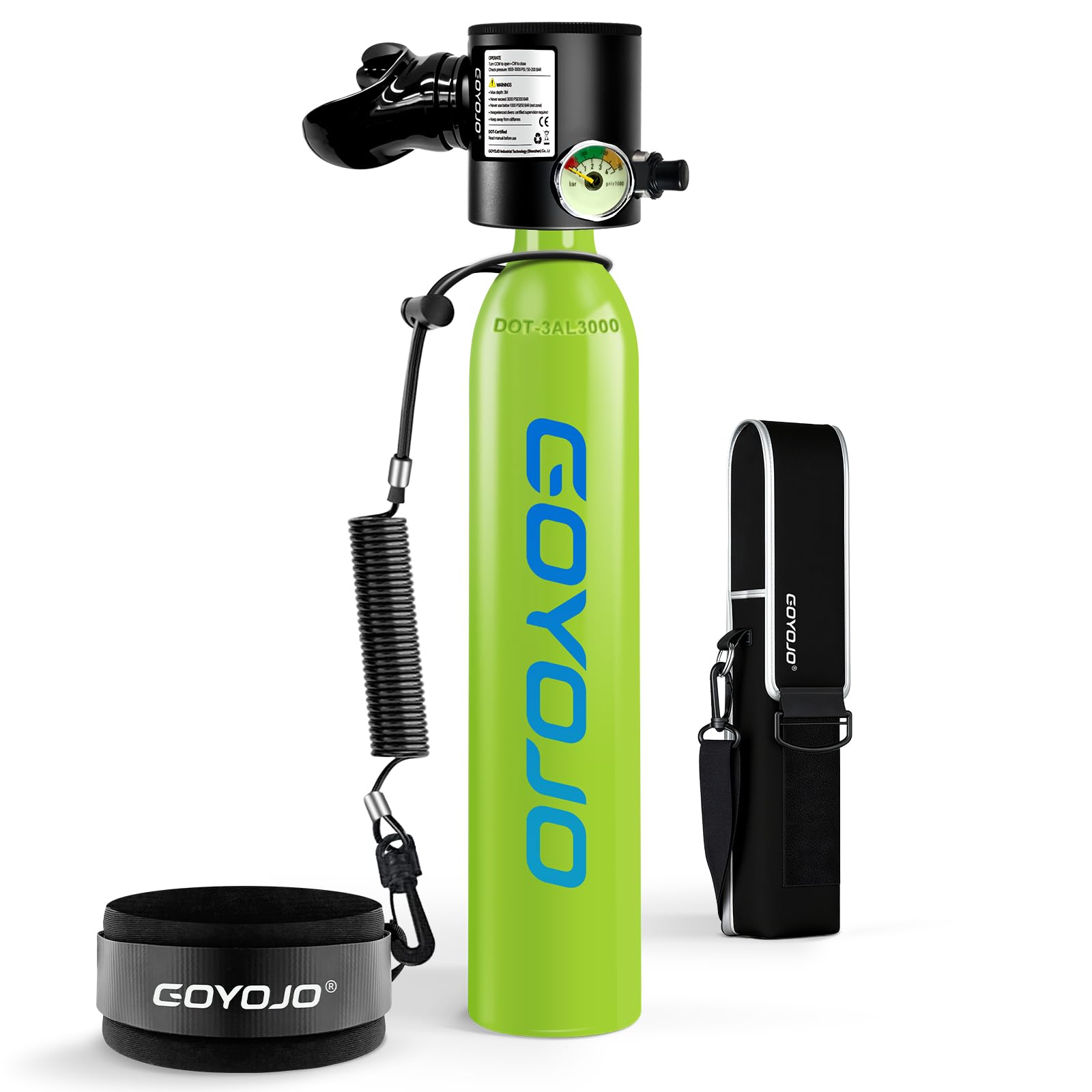Portable Mini Scuba Tank with Refillable Backup Diving Air Bottle
