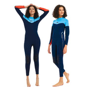Women Men 2mm 3mm Neoprene Wetsuit Front Back Zip Full Body Dive Suit