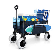 Heavy Duty Beach Wagon with Big Sand Proof Wheels Large Capacity Cart