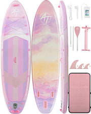 Extra Wide Inflatable Stand Up Paddle Board with SUP Kit and Backpack