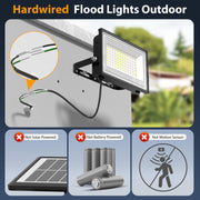 Hardwired Outdoor LED Flood Lights Super Bright IP66 Waterproof 2 Pack