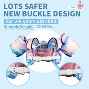Toddler Swim Vest with Arm Floaties and Adjustable Crotch Straps