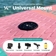 Wide Inflatable Stand Up Paddle Board with Accessories and EVA Deck